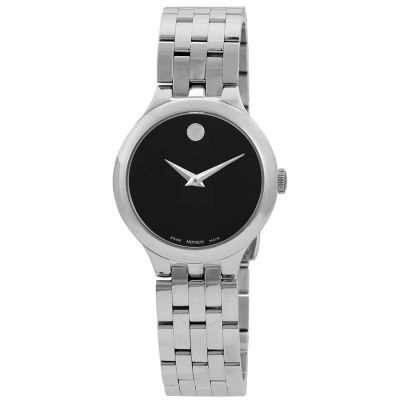 Movado Veturi Quartz Black Museum Dial Ladies Watch 0607418