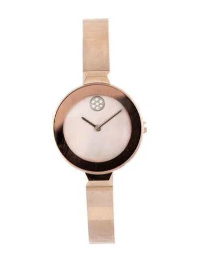 Pre-owned Movado Watch, 28mm In Multicolor