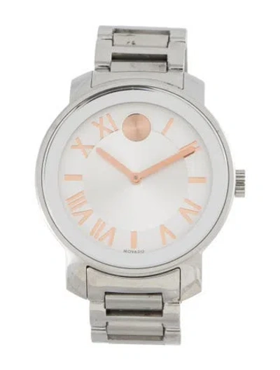 Pre-owned Movado Watch, 39mm In Multicolor