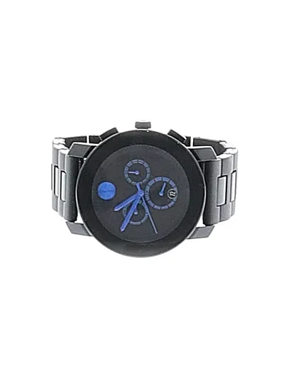 Pre-owned Movado Watch In Black