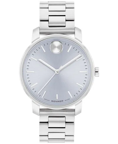 Movado Women's Bold Access Swiss Quartz Stainless Steel Watch, 34mm In Silver