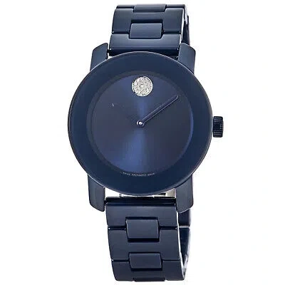 Pre-owned Movado Women's Bold Blue Dial Watch - 3600805