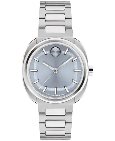 Movado Women's Bold Ellipse Swiss Quartz Stainless Steel Watch 30mm In Silver