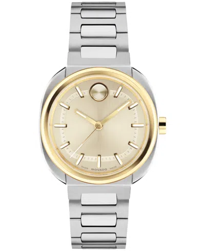 Movado Women's Bold Ellipse Swiss Quartz Stainless Steel Watch 30mm In Silver