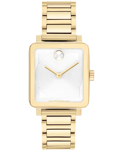 Movado Women's Bold Evolution 2.0 Swiss Quartz Ionic Plated Light Gold Steel Watch 26mm In Gold-tone