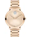 Movado Women's Bold Evolution 2.0 Swiss Quartz Ionic Plated Light Rose Gold Steel Watch, 34mm In Rose-gold
