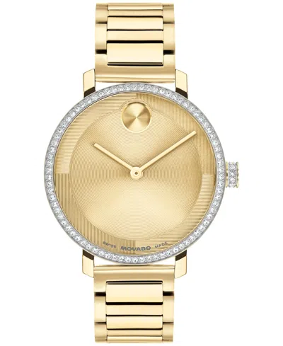 Movado Women's Bold Evolution 2.0 Swiss Quartz Light Gold Steel Watch, 34mm