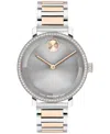 Movado Women's Bold Evolution 2.0 Swiss Quartz Light Rose Gold Steel Watch, 34mm In Multi
