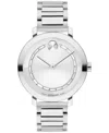 Movado Women's Bold Evolution 2.0 Swiss Quartz Stainless Steel Watch 34mm In Silver-tone