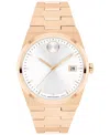 Movado Women's Bold Quest Swiss Quartz Ionic Plated Rose Gold Steel Watch 35mm In Rose-gold