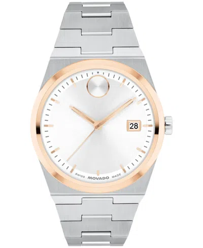 Movado Women's Bold Quest Swiss Quartz Stainless Steel Watch 35mm In Silver-tone