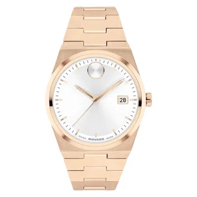 Movado Women's Bold Quest White Dial Watch In Gold