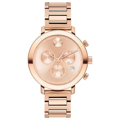 Pre-owned Movado Women's Bold Rose Gold Dial Watch - 3600886