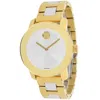 Movado Women's Bold Silver Dial Watch In Gold