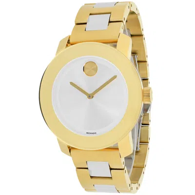 Movado Women's Bold Silver Dial Watch In Gold