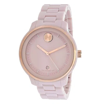 Movado Women's Bold Verso Swiss Made Quartz Ceramic Watch In Pink