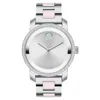Movado Women's Iconic Silver Dial Watch In White