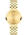 Movado Women's Museum Classic Swiss Quartz Light Yellow Pvd Watch, 29.5mm In Gold-tone