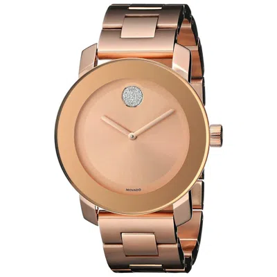 Movado Women's Rose Gold Dial Watch In Pink