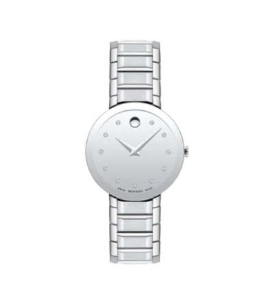 Pre-owned Movado Women's Sapphire 28mm Quartz Watch 0607547