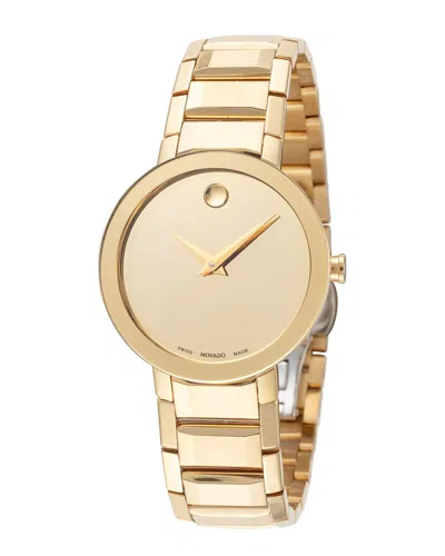Movado Women's Sapphire Watch In Gold
