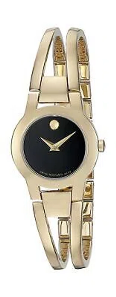 Pre-owned Movado Women's Swiss Quartz Gold-plated Casual Watch (model: 0606946)