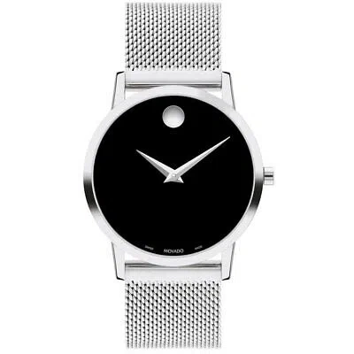 Pre-owned Movado Womens Museum Classic Black Dial Watch - 607646