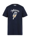 Move Be Different Man T-shirt Navy Blue Size L Cotton