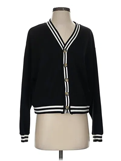 Pre-owned Move Theology Cardigan Sweater In Black