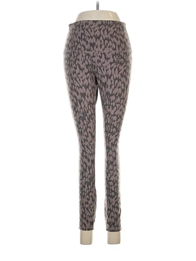 Pre-owned Move Theology Leggings In Brown