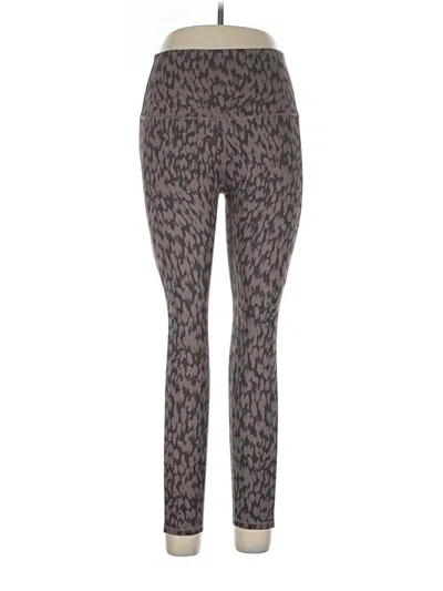 Pre-owned Move Theology Leggings In Brown