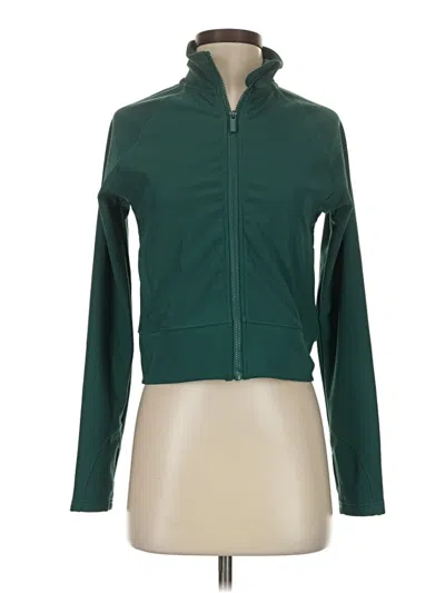 Pre-owned Move Theology Long Sleeve Top Green Turtleneck Tops