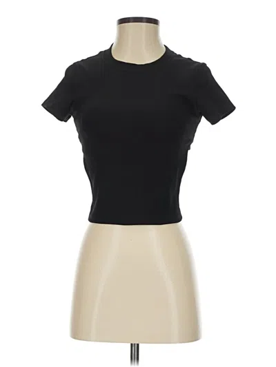 Pre-owned Move Theology Short Sleeve Turtleneck In Black