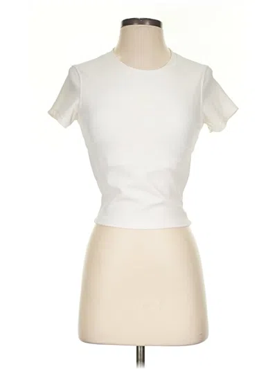 Pre-owned Move Theology Short Sleeve Turtleneck In Ivory