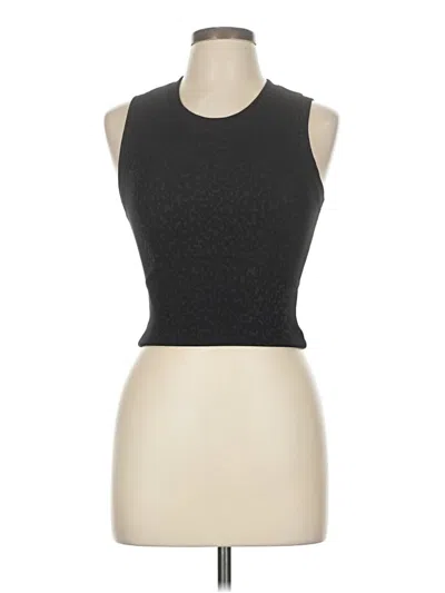 Pre-owned Move Theology Sleeveless Top Black Halter Neckline Tops