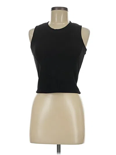 Pre-owned Move Theology Sleeveless Top Black Halter Neckline Tops
