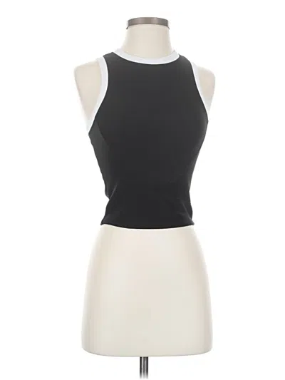 Pre-owned Move Theology Sleeveless Top Black Halter Neckline Tops