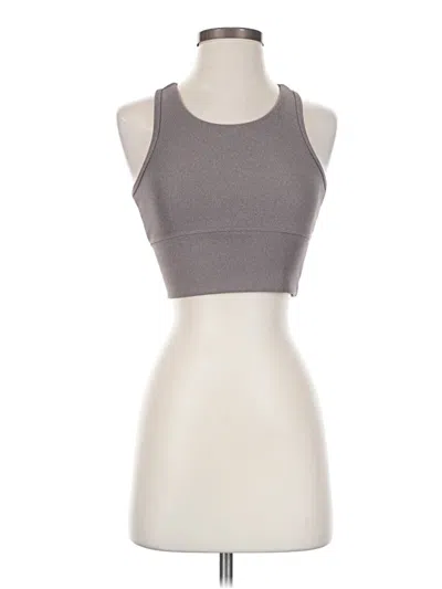 Pre-owned Move Theology Tank Top Gray Halter Neckline Tops