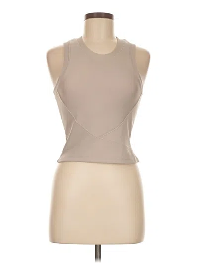 Pre-owned Move Theology Tank Top Tan Halter Neckline Tops In Brown