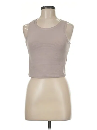 Pre-owned Move Theology Tank Top Tan Strapless Neckline Tops