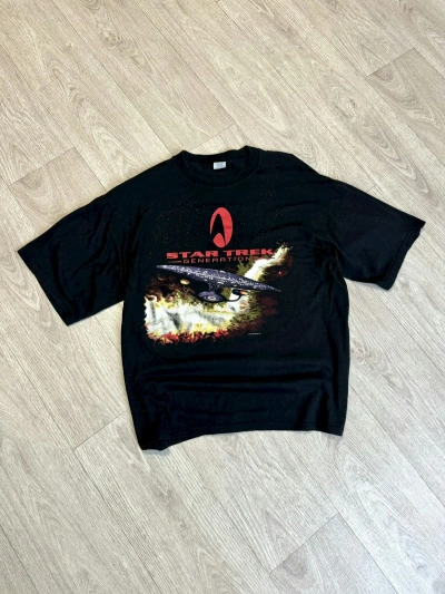 Pre-owned Movie Vintage Star Trek 1994 T-shirt In Black