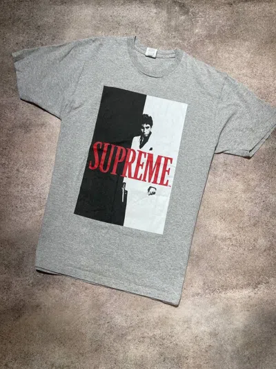 Pre-owned Movie X Supreme Scarface Streetwear Tee In Grey
