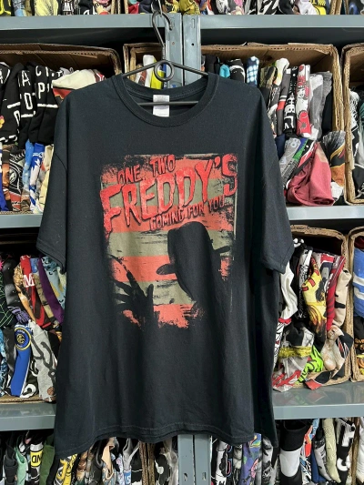 Pre-owned Movie X Vintage Freddy Krueger T Shirt Movie T Shirt In Black