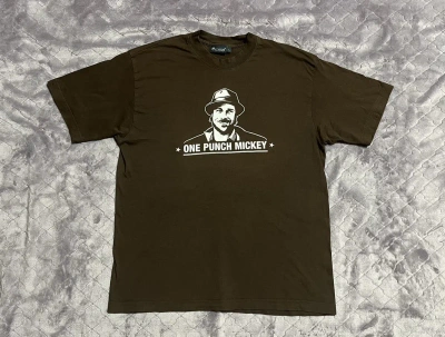 Pre-owned Movie X Vintage One Punch Mickey Tee In Brown