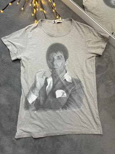 Pre-owned Movie X Vintage Scarface Movie T Shirt In Grey