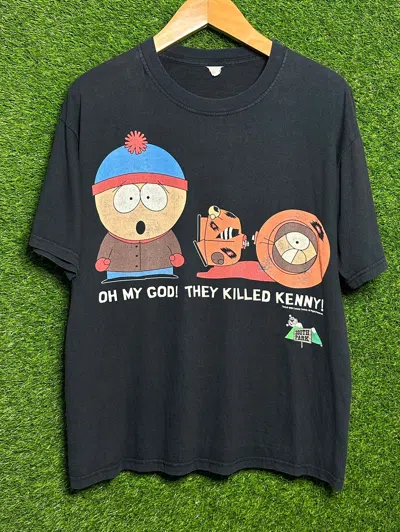 Pre-owned Movie X Vintage South Park Oh My God They Killed Kenny 1998 Teeshirt In Black