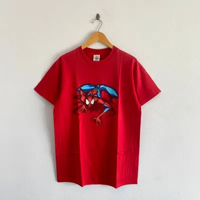 Pre-owned Movie X Vintage Spiderman T-shirt In Red