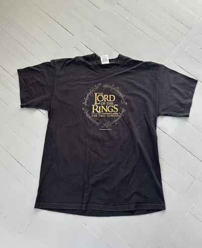 Pre-owned Movie X Vintage The Lord Of The Rings T-shirt In Black