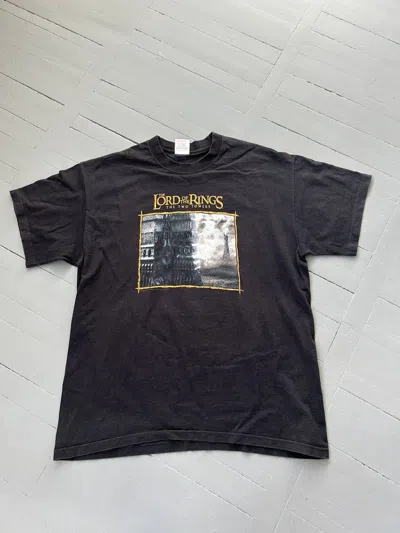 Pre-owned Movie X Vintage The Lord Of The Rings T-shirt In Black