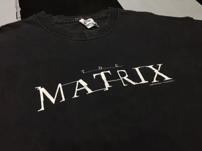 Pre-owned Movie X Vintage The Matrix Shirt 1999 In Black